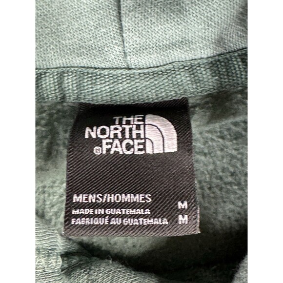 The North Face Green Men’s Hoodie Kangaroo‎ Pocket White Logo Medium Activewear - Picture 6 of 9